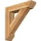 Ekena Millwork Traditional Slat Rough Sawn Bracket w/ Offset Brace, Western Red Cedar, 8"W x 34"D x 34"H BKT0806X34X34TRA06RWR - alternate 1